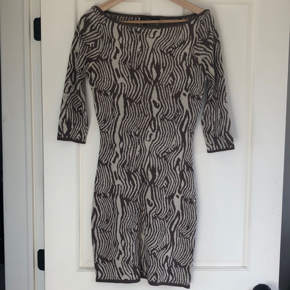 Zebra Knit minidress